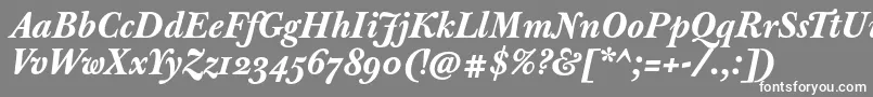 fuente JbaskervilletmedBolditalic – Fuentes Blancas Sobre Fondo Gris