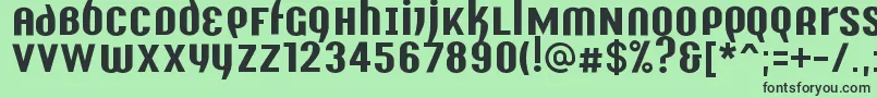 Y2kAnalogLegacy Font – Black Fonts on Green Background