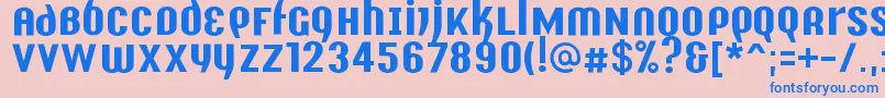 Y2kAnalogLegacy Font – Blue Fonts on Pink Background