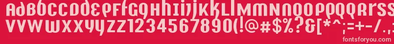 Y2kAnalogLegacy Font – Pink Fonts on Red Background