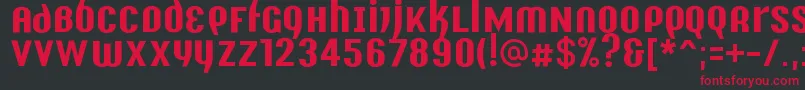 Y2kAnalogLegacy Font – Red Fonts on Black Background