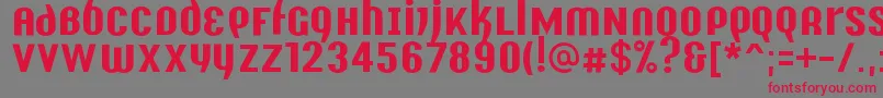 Y2kAnalogLegacy Font – Red Fonts on Gray Background