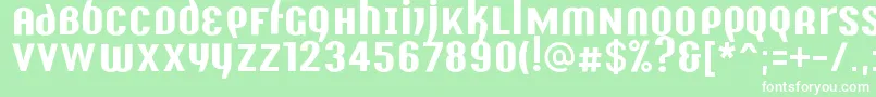 Y2kAnalogLegacy Font – White Fonts on Green Background