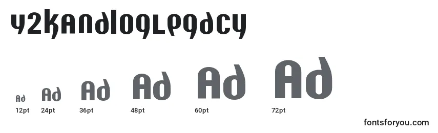 Größen der Schriftart Y2kAnalogLegacy