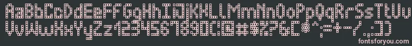 UltraledSt Font – Pink Fonts on Black Background