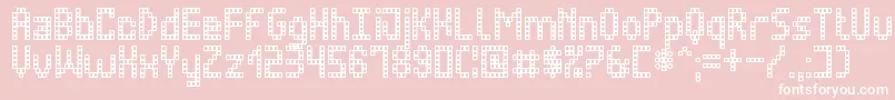 UltraledSt Font – White Fonts on Pink Background