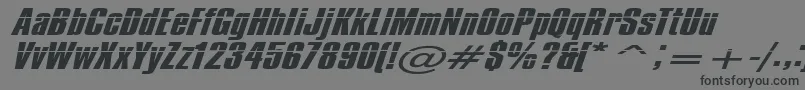 Impossible500 Font – Black Fonts on Gray Background
