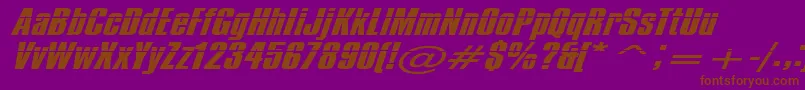 Lisätietoja Impossible500-fontista Impossible500-fontti – ruskeat fontit violetilla taustalla