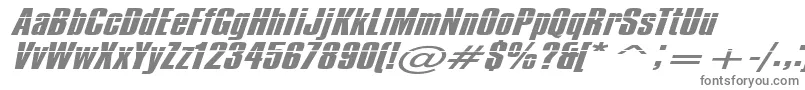 Impossible500 Font – Gray Fonts on White Background