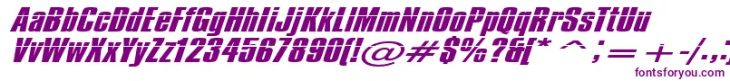 フォントImpossible500 – 紫色のフォント