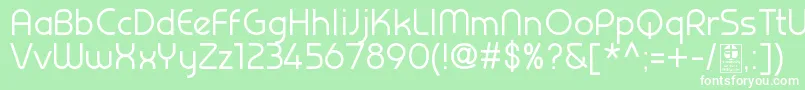 PrestijRegularDemo Font – White Fonts on Green Background