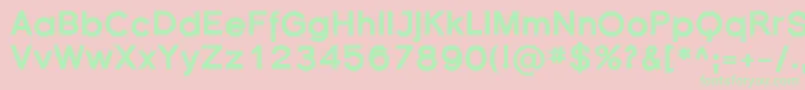 Florsn33 Font – Green Fonts on Pink Background