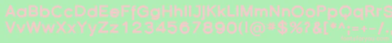 Florsn33 Font – Pink Fonts on Green Background