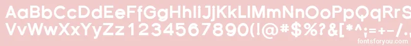 Florsn33 Font – White Fonts on Pink Background