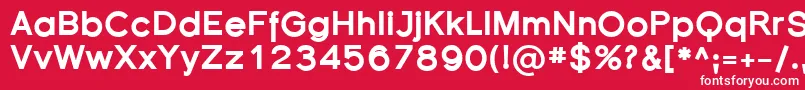 フォントFlorsn33 – 赤い背景に白い文字