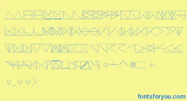 SangBleu font – Blue Fonts On Yellow Background