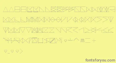 SangBleu font – Gray Fonts On Yellow Background