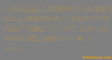 SangBleu font – Orange Fonts On Gray Background