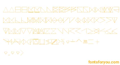 SangBleu font – Orange Fonts On White Background