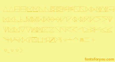 SangBleu font – Orange Fonts On Yellow Background