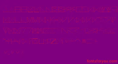 SangBleu font – Red Fonts On Purple Background