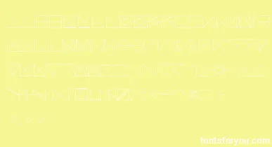 SangBleu font – White Fonts On Yellow Background