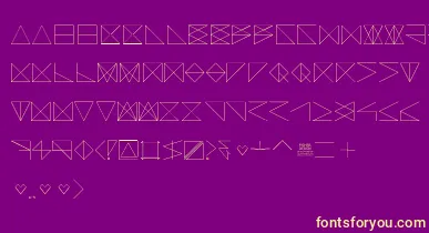 SangBleu font – Yellow Fonts On Purple Background