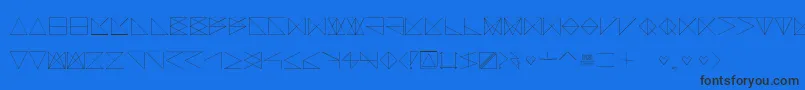 SangBleu Font – Black Fonts on Blue Background
