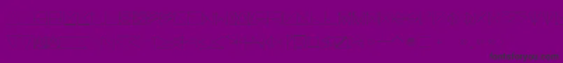 SangBleu-Schriftart – Schwarze Schriften auf violettem Hintergrund