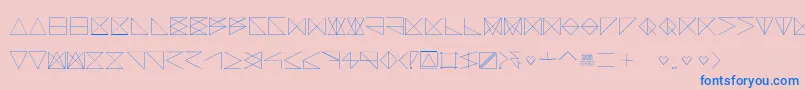 フォントSangBleu – ピンクの背景に青い文字