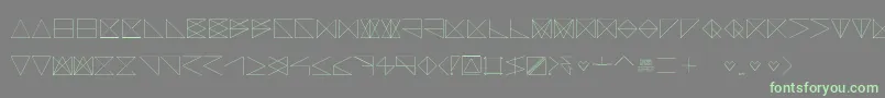 SangBleu Font – Green Fonts on Gray Background