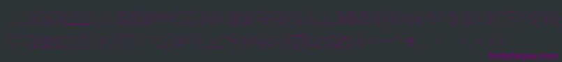 SangBleu-Schriftart – Violette Schriften auf schwarzem Hintergrund