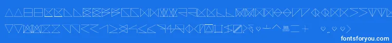 SangBleu Font – White Fonts on Blue Background