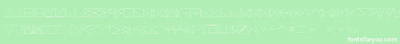 SangBleu-Schriftart – Weiße Schriften auf grünem Hintergrund