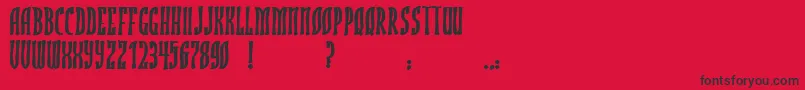 JmhRojoBold Font – Black Fonts on Red Background