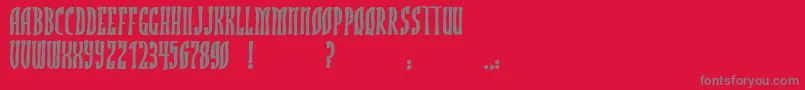 JmhRojoBold Font – Gray Fonts on Red Background