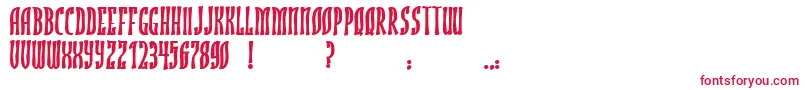 JmhRojoBold Font – Red Fonts on White Background