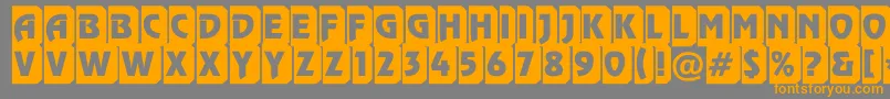 ARewinderttl3Dtumba Font – Orange Fonts on Gray Background