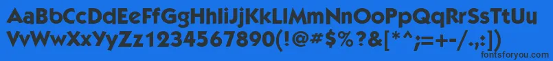 KabelcttMediumBold Font – Black Fonts on Blue Background