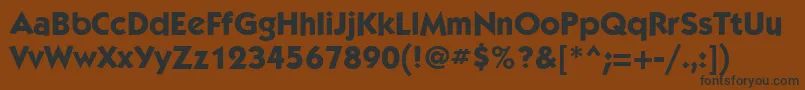 KabelcttMediumBold Font – Black Fonts on Brown Background