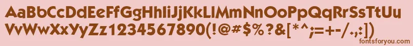 KabelcttMediumBold Font – Brown Fonts on Pink Background