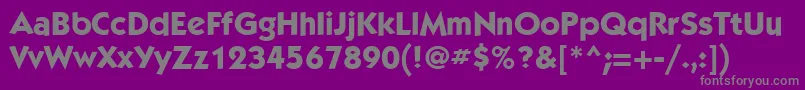 KabelcttMediumBold Font – Gray Fonts on Purple Background