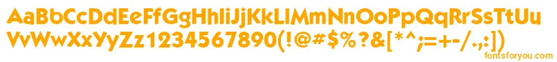 KabelcttMediumBold Font – Orange Fonts on White Background