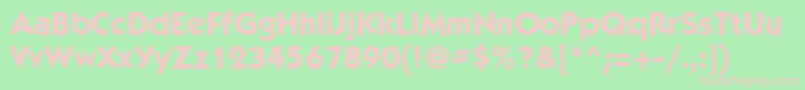 KabelcttMediumBold Font – Pink Fonts on Green Background