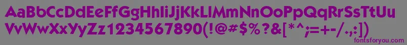 KabelcttMediumBold Font – Purple Fonts on Gray Background