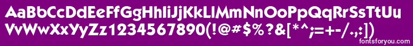 KabelcttMediumBold Font – White Fonts on Purple Background