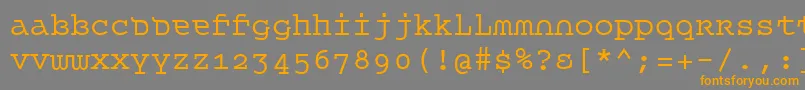 QueerTheory Font – Orange Fonts on Gray Background