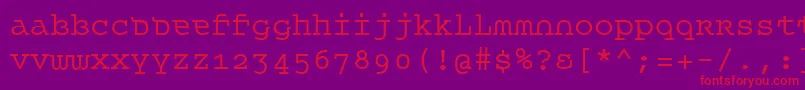 QueerTheory Font – Red Fonts on Purple Background
