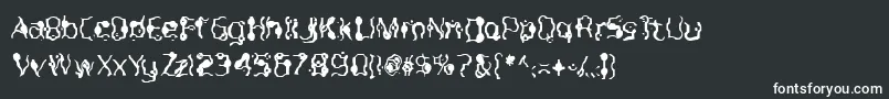 Шрифт Purpleburple – белые шрифты на чёрном фоне