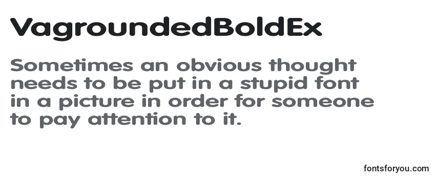 VagroundedBoldEx Font